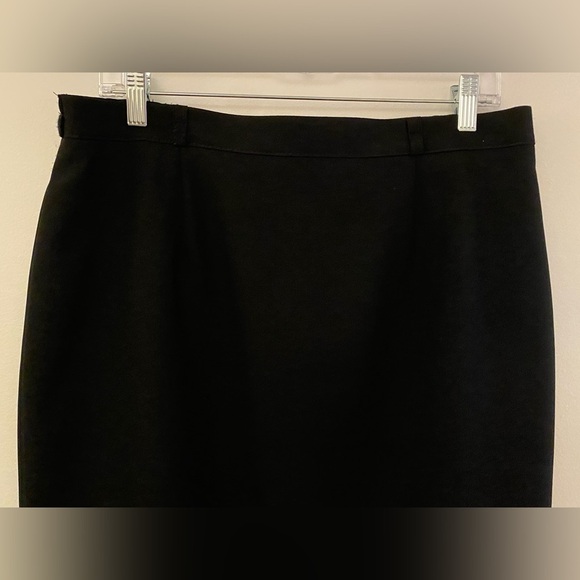 Fabiani Black Midi Long Cropped Workwear Skirt Women's Size 12 Large - Picture 3 of 10
